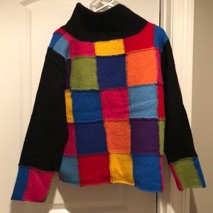 Colorful Patchwork Sweater